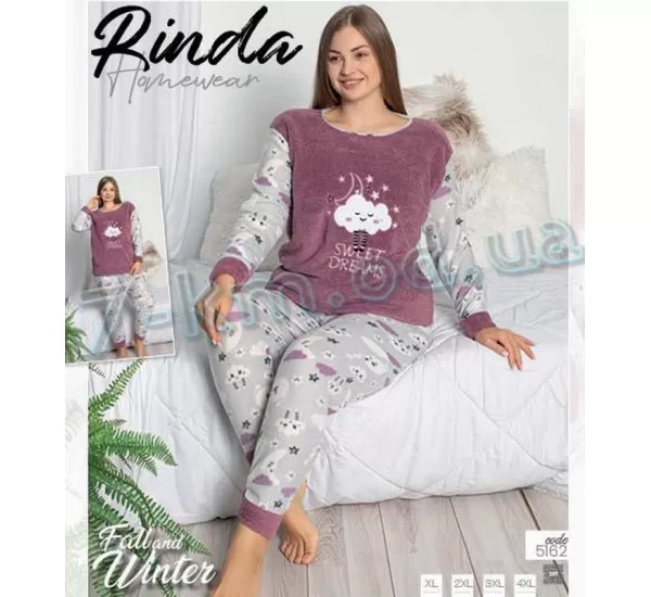 Пижама женская TaN_5162 велсофт 4 шт (XL-4XL) Пижама женская TaN_5162 велсофт 4 шт (XL-4XL)