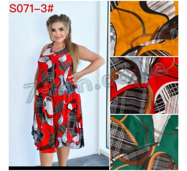 Сарафан жіночий ZeL1396_S071-3 штапель 6 шт (56-58 р) Сарафан жіночий ZeL1396_S071-3 штапель 6 шт (56-58 р)