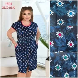 Халат жіночий ZeL1396_160a вискоза 4 шт (2XL-5XL)