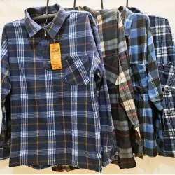Сорочка чоловіча 5 шт (1-5XL) байка/фліс DLD_C17