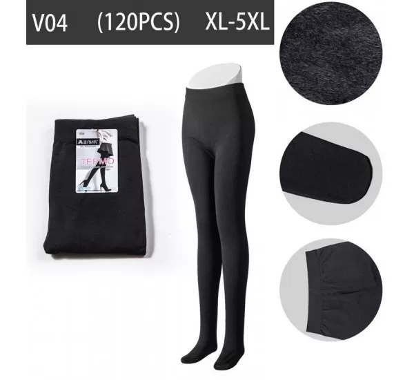 Колготы женские 6 шт (1-5XL) термо KiE_V04 Колготы женские 6 шт (1-5XL) термо KiE_V04
