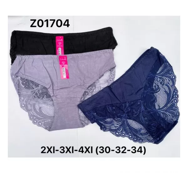 Трусы женские 18 шт (2-4XL) коттон KiE_Z01704