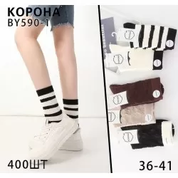 Носки женские 10 шт (36-41 р) коттон KiE_BY590-1