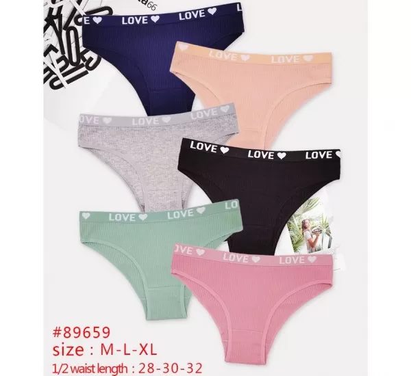 Труси жіночі-підліток, бавовна 12 шт (M-XL) KiE_89659 Труси жіночі-підліток, бавовна 12 шт (M-XL) KiE_89659
