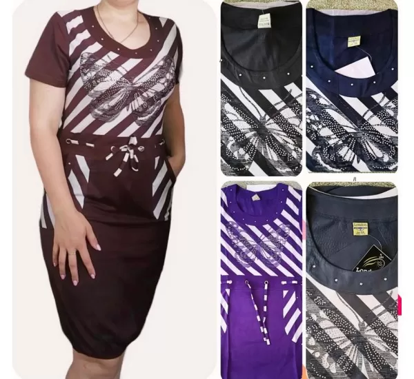 Платье женское трикотаж 5 шт (1-5XL) SeR2152_040214 Платье женское трикотаж 5 шт (1-5XL) SeR2152_040214