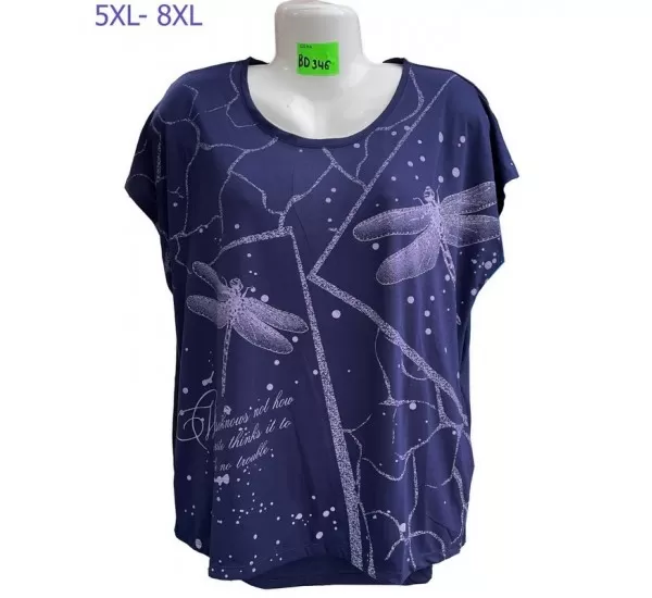Футболка женская трикотаж 5 шт (5-8XL) SeR2152_BD346 Футболка женская трикотаж 5 шт (5-8XL) SeR2152_BD346