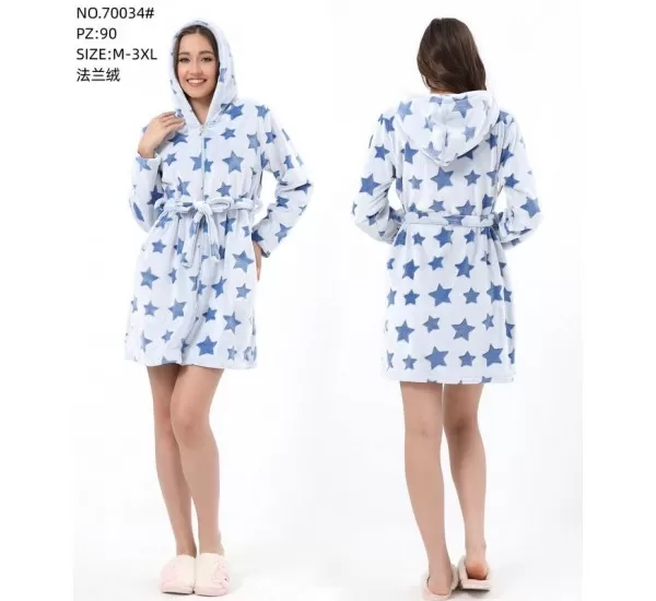 Халат женский, махра 5 шт (M-3XL) ZeL1396_70034 Халат женский, махра 5 шт (M-3XL) ZeL1396_70034
