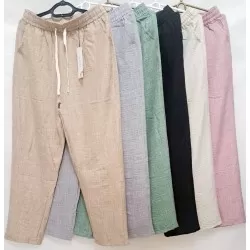 Штани жіночі, льон 6 шт (4-7XL) DLD_5220