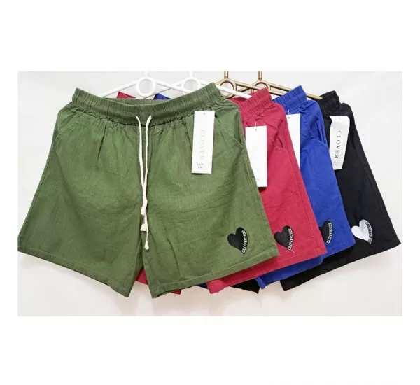 Шорты женские, лён 8 шт (M-2XL) DLD_315 Шорты женские, лён 8 шт (M-2XL) DLD_315