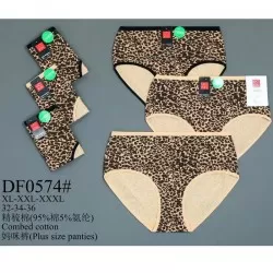 Трусы женские 12 шт (1-3XL) коттон KiE_DF0574