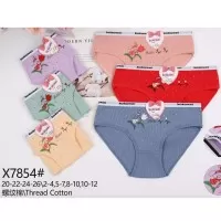 Труси дитячі 12 шт (2-12 років) рубчик KiE_X7854
