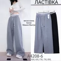 Штани жіночі 6 шт (5-8XL) трикотаж KiE_A4208-6