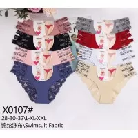 Трусы женские 12 шт (L-2XL) нейлон KiE_X0107