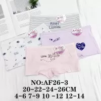 Трусы детские 12 шт (4-14 лет) коттон KiE_AF26-3