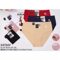 Труси жіночі батал 12 шт (1-3XL) коттон KiE_X4194