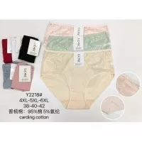 Труси жіночі супер батал 12 шт (4-6XL) коттон KiE_Y2218
