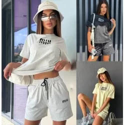 Костюм жіночий MiuMiu (S-M) коттон 2 шт ML667_020708