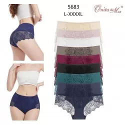 Трусы женские, гипюр 6 шт (L-4XL) RZ3542_5683