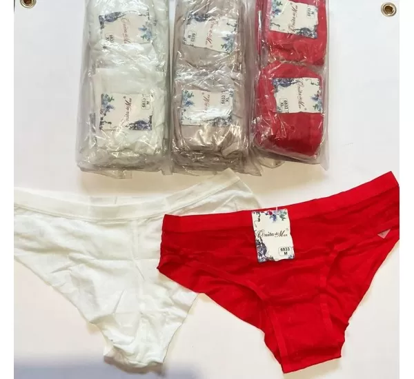 Труси жіночі, поліестер 6 шт (M-XL) RZ3542_6833 Труси жіночі, поліестер 6 шт (M-XL) RZ3542_6833