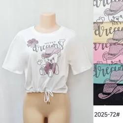 Футболка жіноча норма, 12 шт коттон RZ166_2025-72