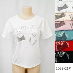 Футболка жіноча норма, 12 шт коттон RZ166_2025-26