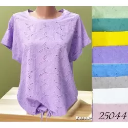 Футболка женская, прошва-коттон 4 шт (48-54 р) RZ4492_25044