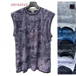 Майка мужская трикотаж 5 шт (5-8XL) SeR2152_02D