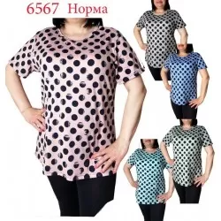 Футболка жіноча трикотаж 6 шт (L-4XL) SeR2152_6567