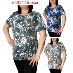 Футболка женская, коттон 6 шт (48-56 р) SeR2152_6505