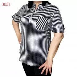 Блуза женская, коттон 6 шт (50-60 р) SeR2152_3051