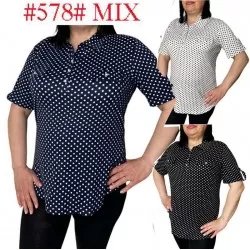 Блуза женская, коттон 6 шт (50-60 р) SeR2152_578