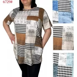 Туника женская, коттон 6 шт (50-60 р) SeR2152_6729