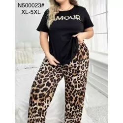 Піжама жіноча, бамбук 5 шт (1-5XL) ZeL1396_N500023