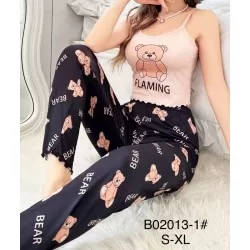 Піжама жіноча, бамбук 4 шт (S-XL) ZeL1396_B02013-1