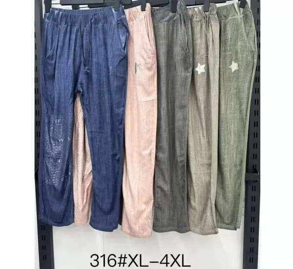 Штани жіночі, льон 4 шт (1-4XL) ZeL3422_316 Штани жіночі, льон 4 шт (1-4XL) ZeL3422_316