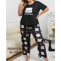 Піжама жіноча, бамбук 5 шт (1-5XL) ZeL1396_N500027