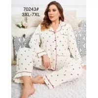 Пижама женская супер батал, трикотаж 5 шт (3-7XL) ZeL1396_70243